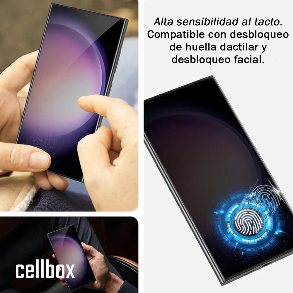 Lámina de Vidrio Templado Antiespia 3D Samsung S26 Ultra