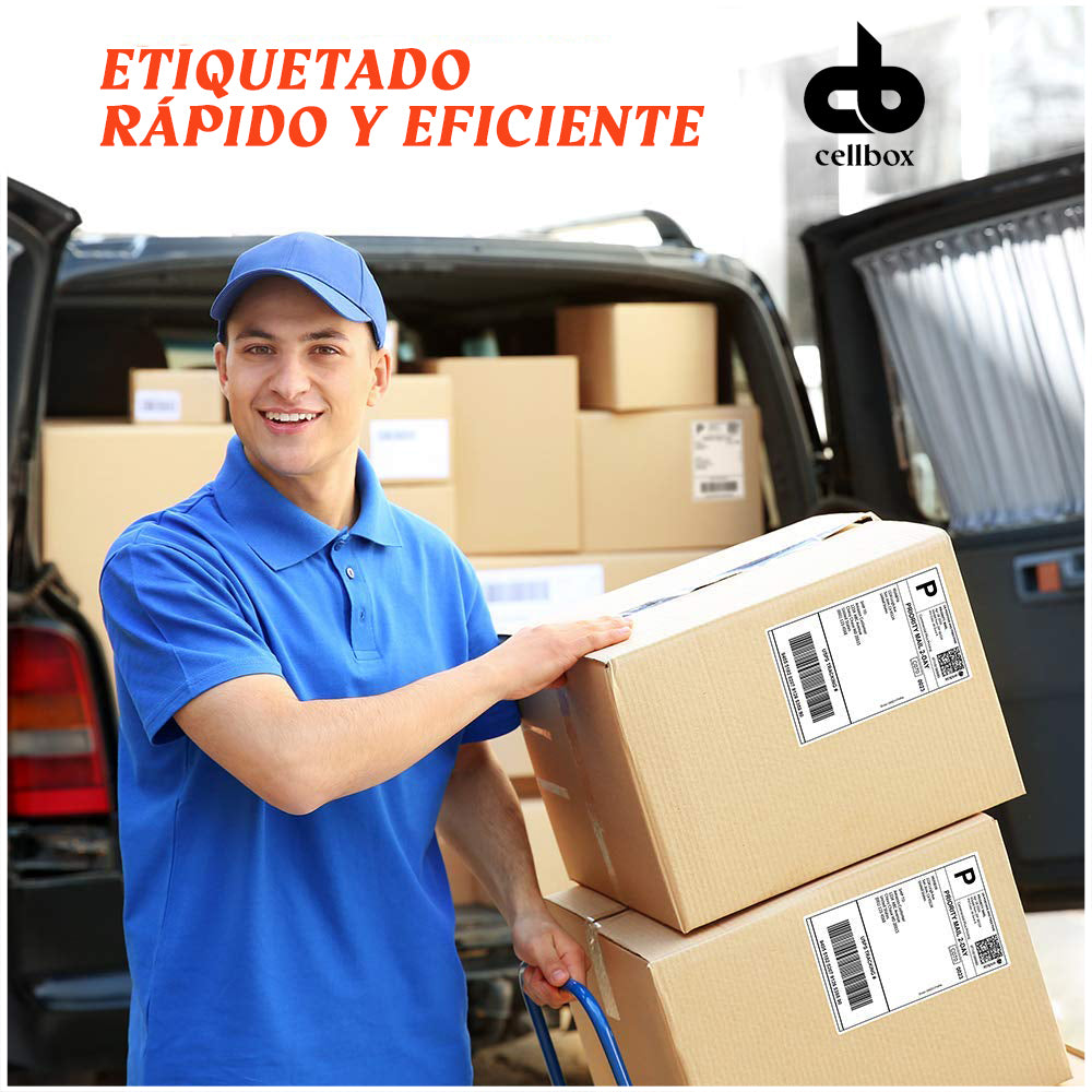 Rollo 500 Etiquetas Adhesivas Térmicas 100x150 mm – Compatible con Impresora Zebra y Otras – Ideal para Envíos y Logística