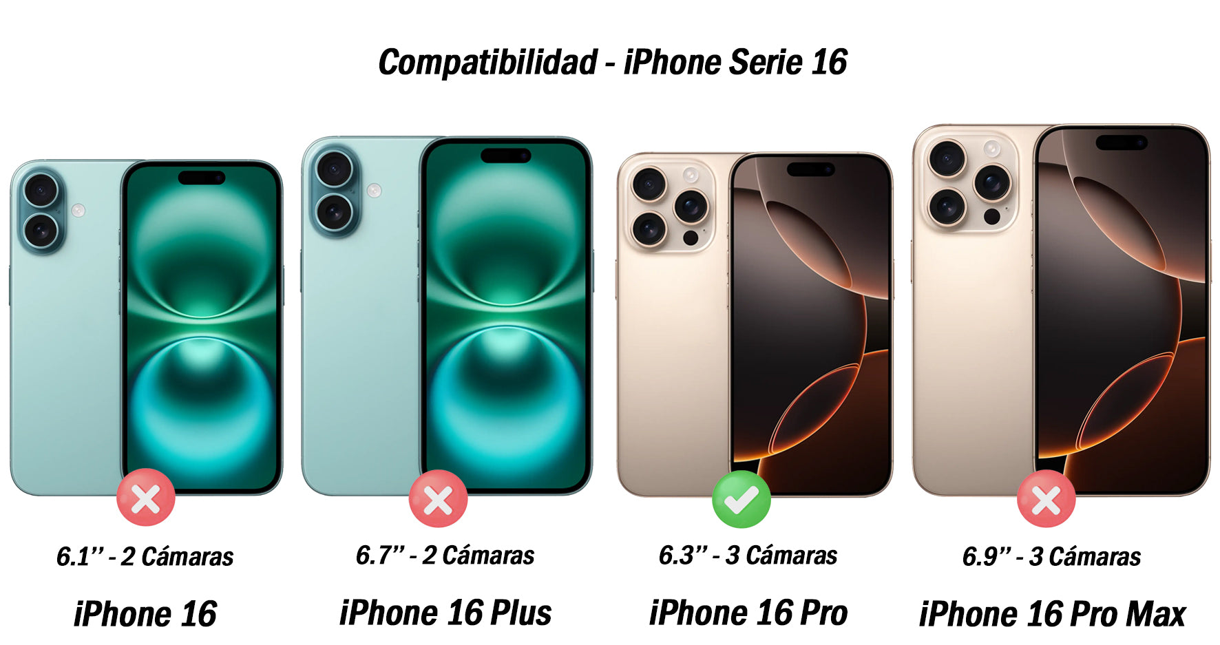 Carcasa Antigolpe Esquinas Reforzadas iPhone 16 Pro