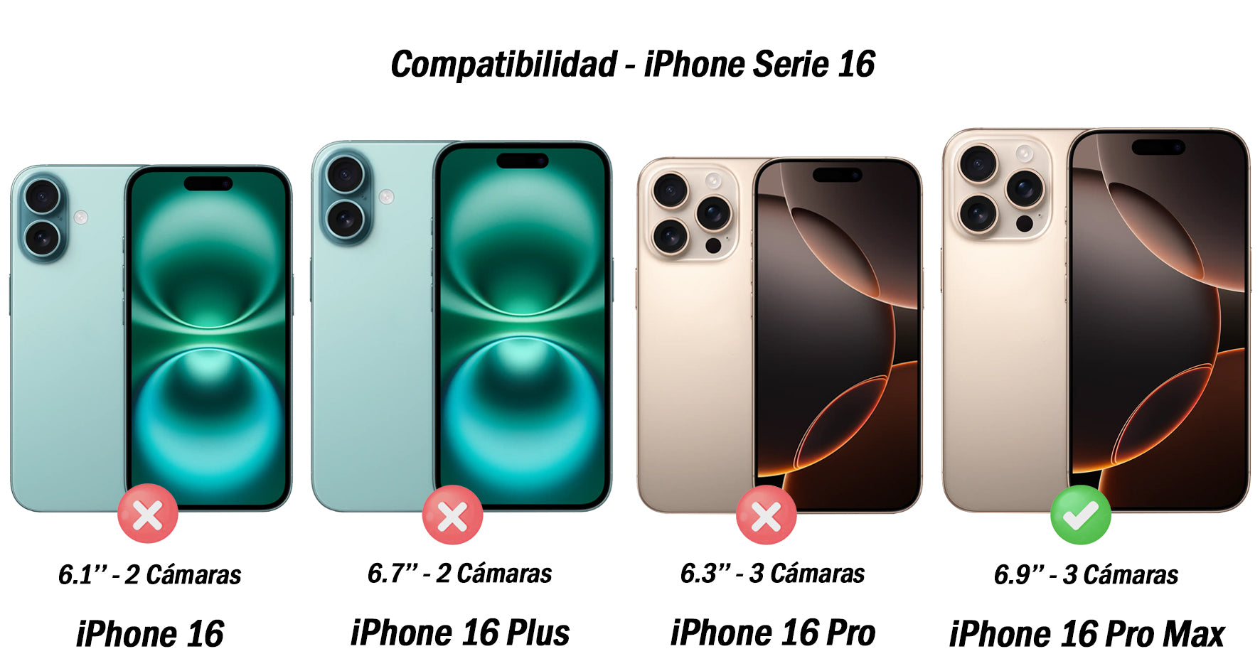 Carcasa Antigolpe Esquinas Reforzadas iPhone 16 Pro Max