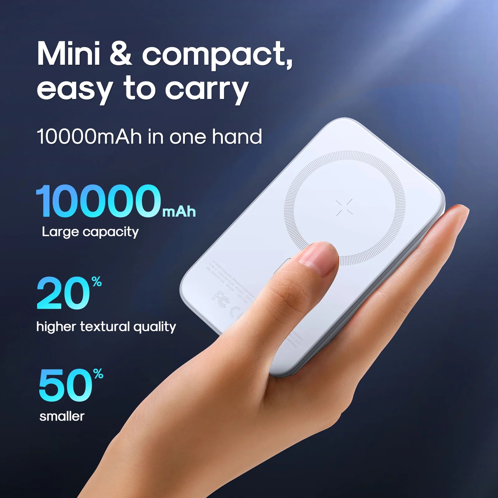 Cargador Portatil / Bateria Externa Magsafe 10.000 MAH - Carga Rápida 20W - JR-W020