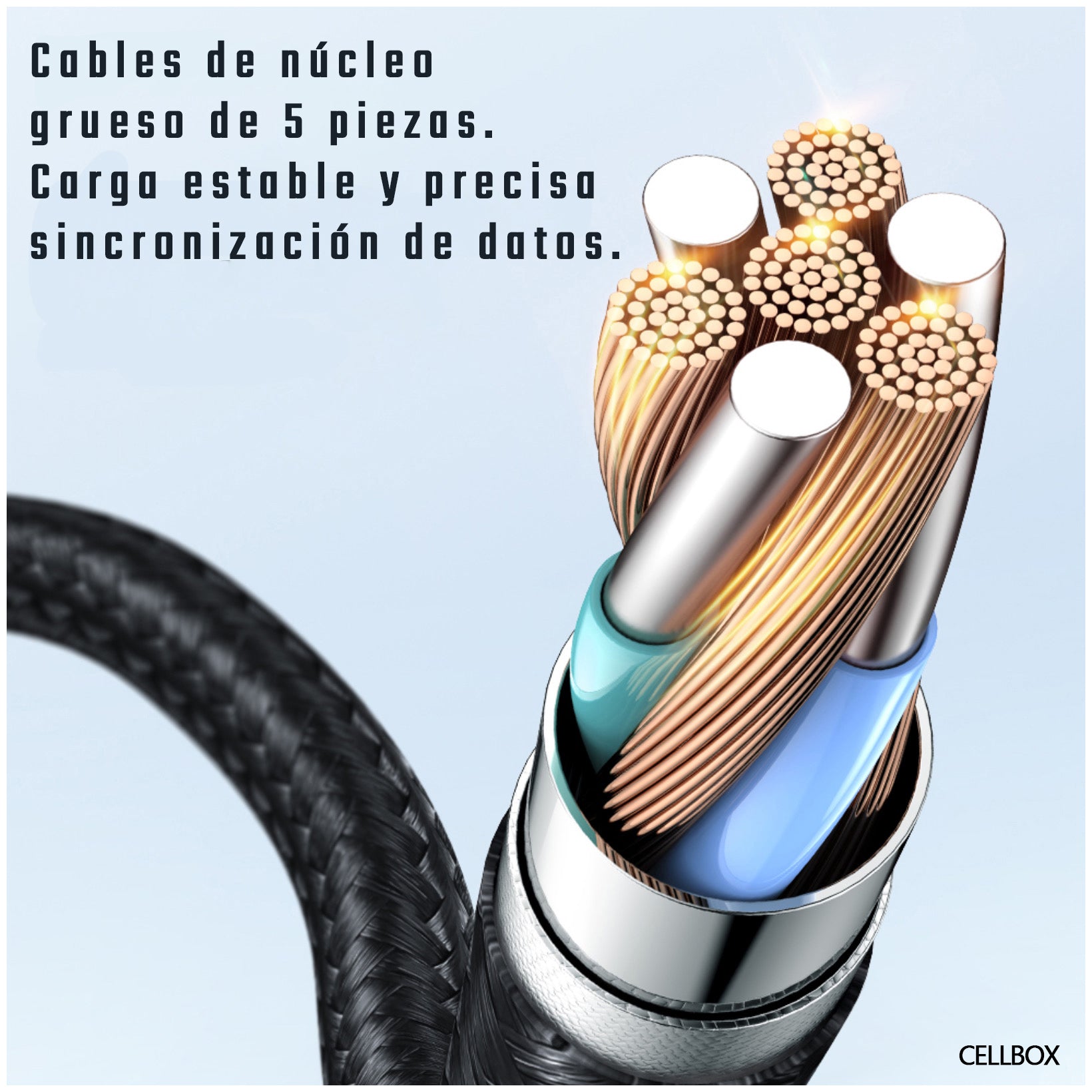 Cable Tipo C a Lightning Cellbox – Carga Rápida 36W / 3A y Transferencia de Datos | 1,8 Metros