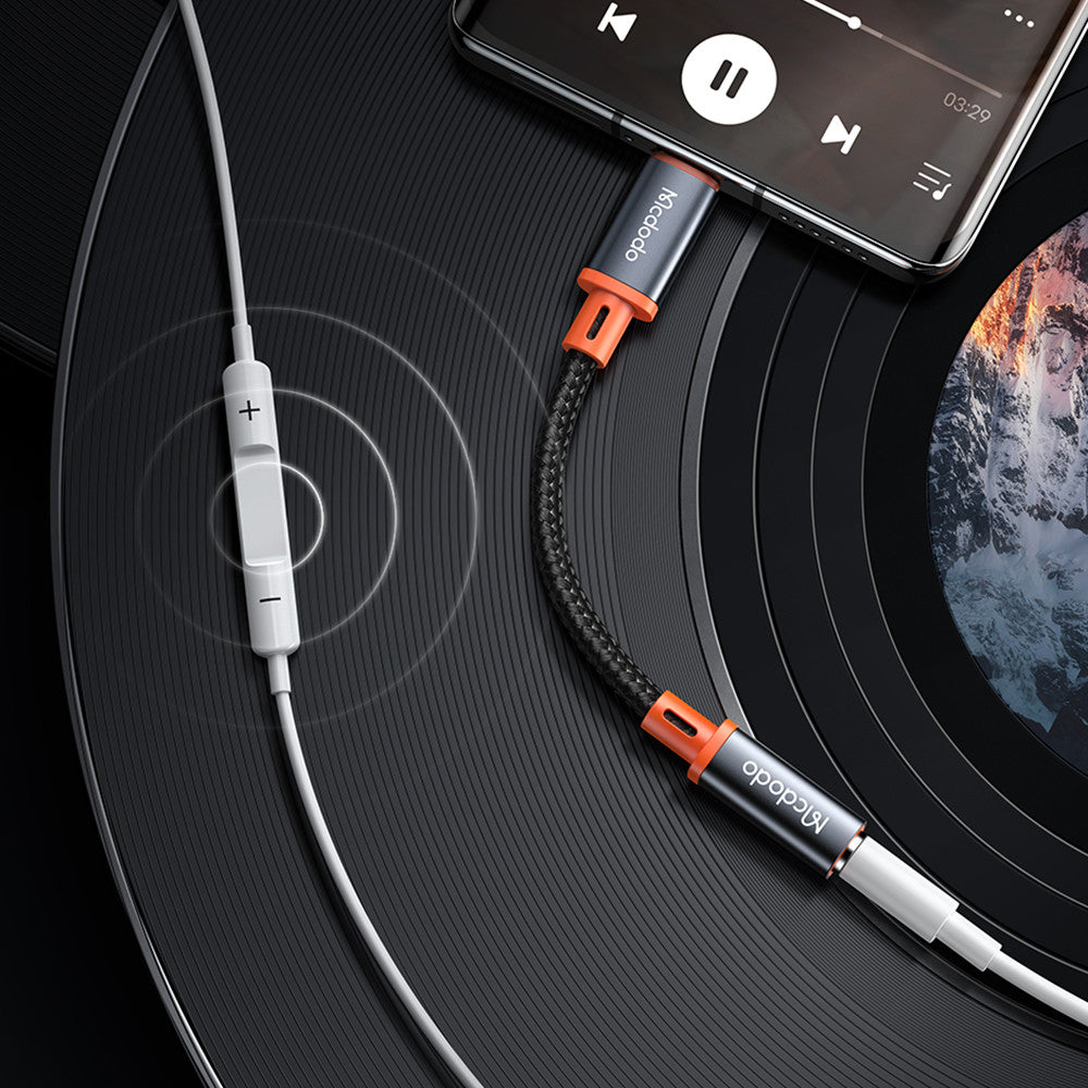 Cable Mcdodo Tipo - C a Audio 3.5mm Hembra - 11 CM – Adaptador de Audio Premium para Celulares y Laptops