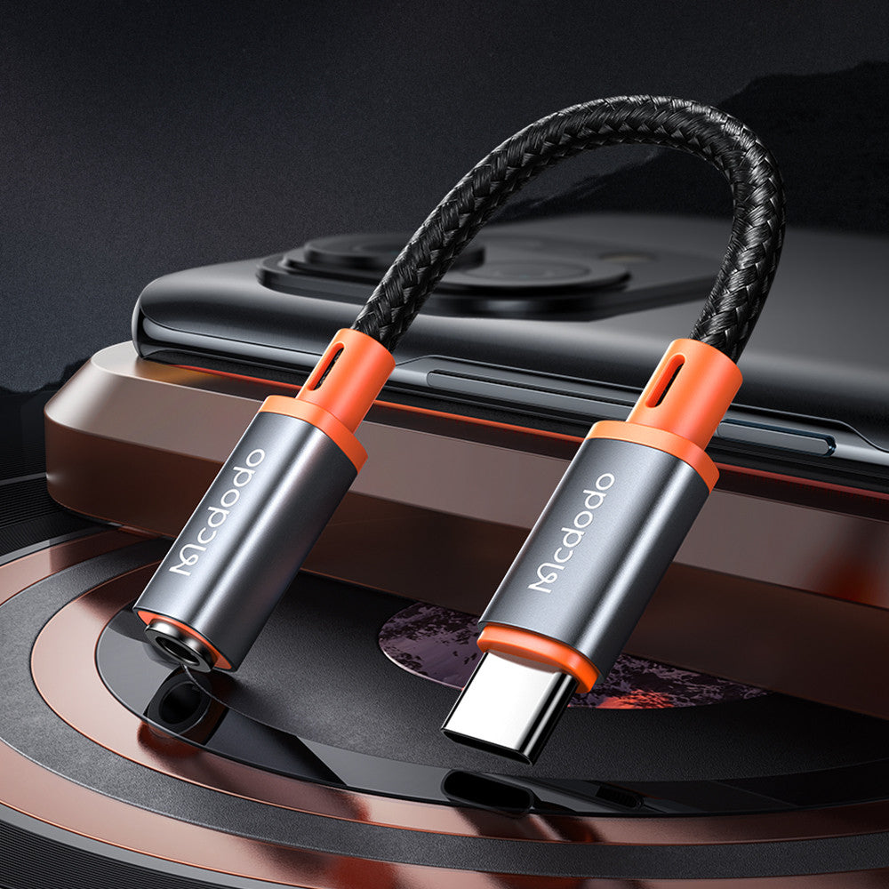 Cable Mcdodo Tipo - C a Audio 3.5mm Hembra - 11 CM – Adaptador de Audio Premium para Celulares y Laptops
