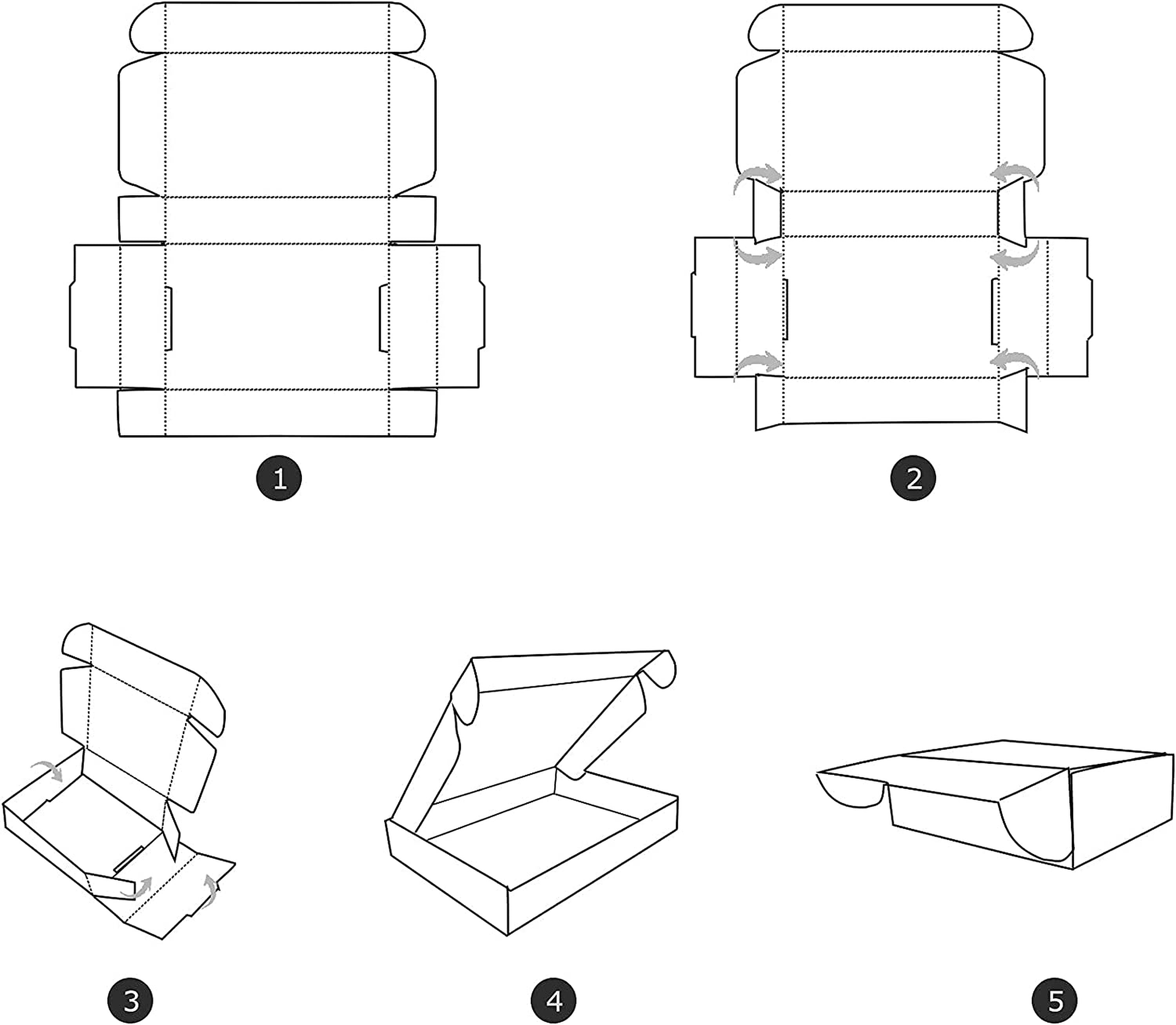 Caja Autoarmable de Cartón Premium 20×14×8 cm – Empaque Ecológico y Resistente