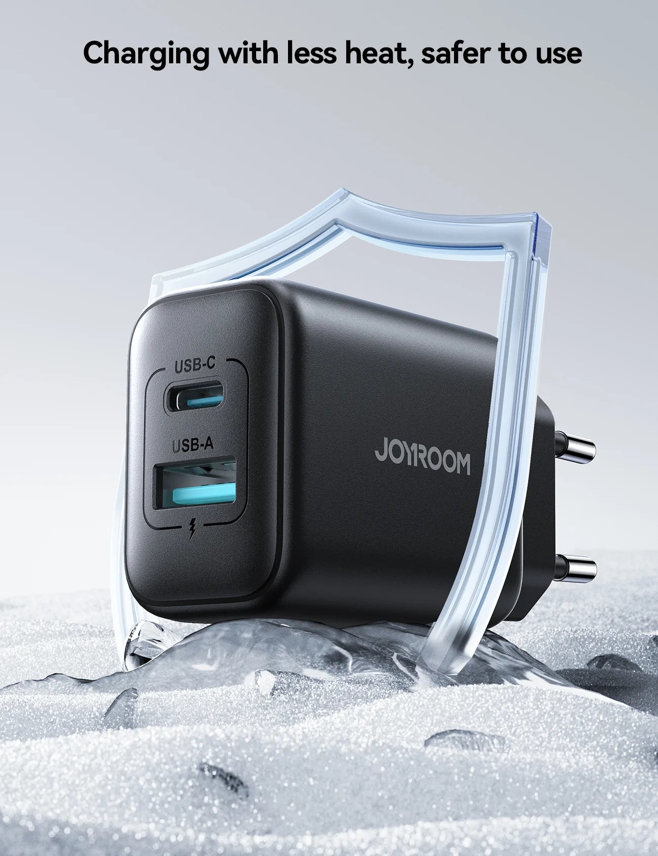 Cargador / Adaptador Doble Puerto Carga Rápida 25W USB - Tipo C - Joyroom
