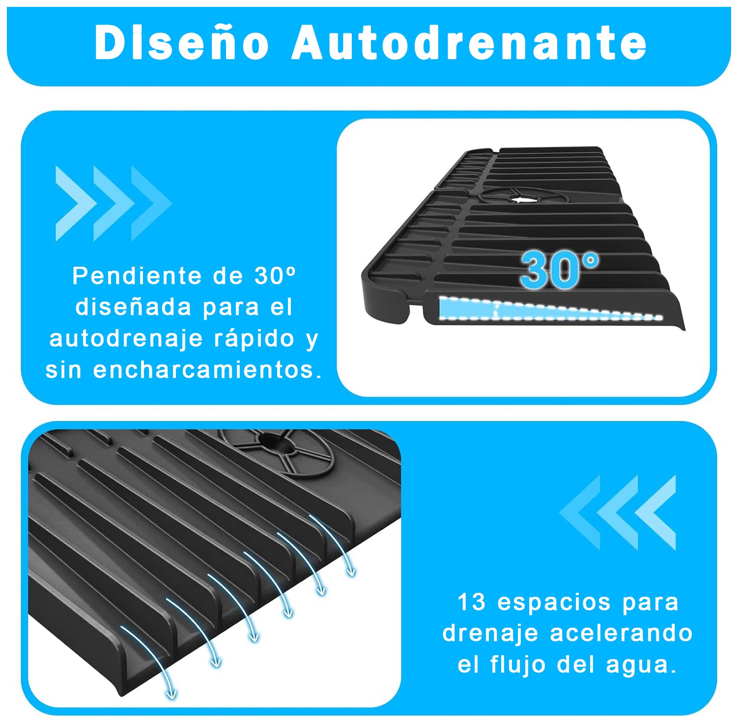 Protector Silicona Escurridor Grifo Lavaplatos Loza Cocina