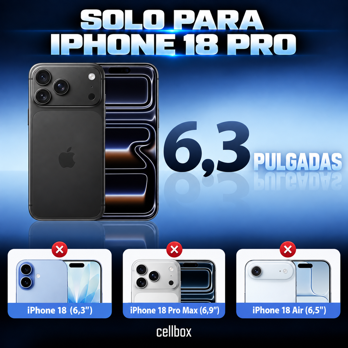 Carcasa Antigolpe Esquinas Reforzadas iPhone 18 Pro