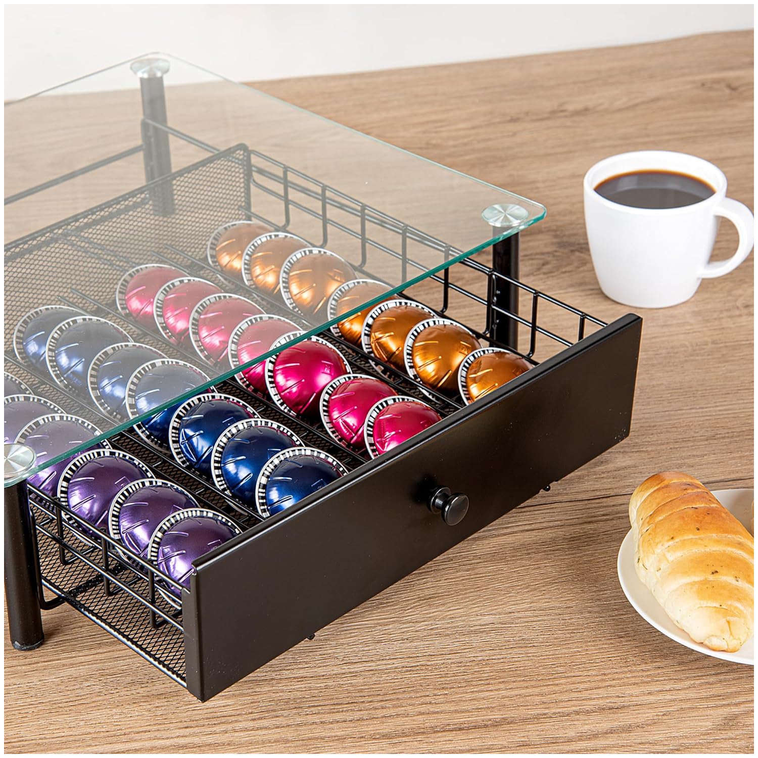 Organizador Cápsulas Nespresso Vertuo - Bandeja para 40 Unidades