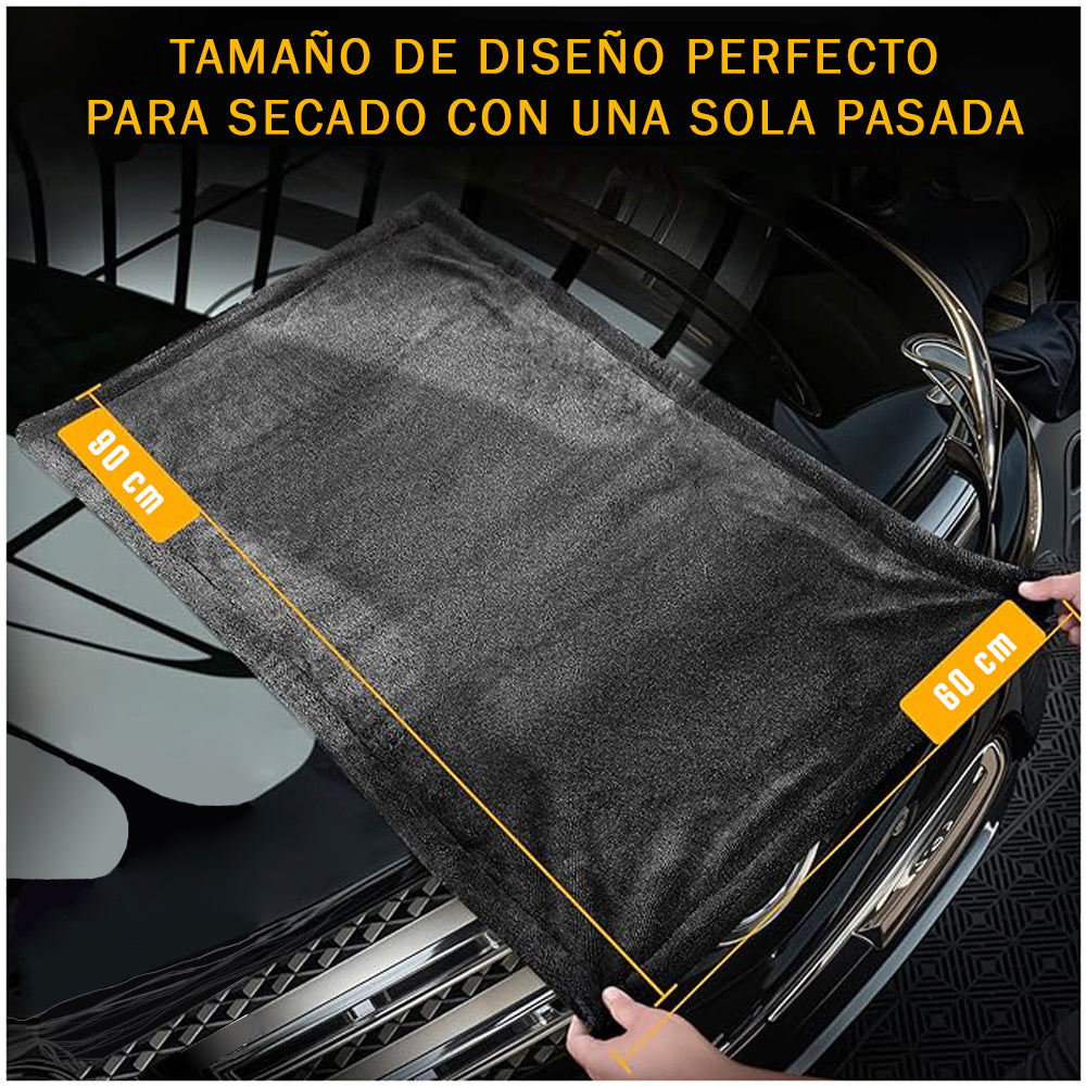 Toalla Decopro de Secado Automotriz XL 60×90 cm – Microfibra 1200 GSM Ultra Absorbente