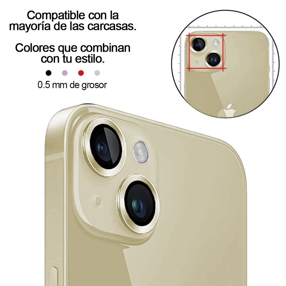 Protector Lente Cámara iPhone 15 / 15 Plus