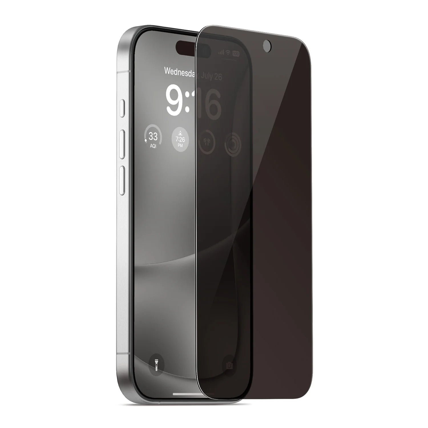 Lámina Antiespía de Vidrio Templado 3D iPhone 16 Pro Max
