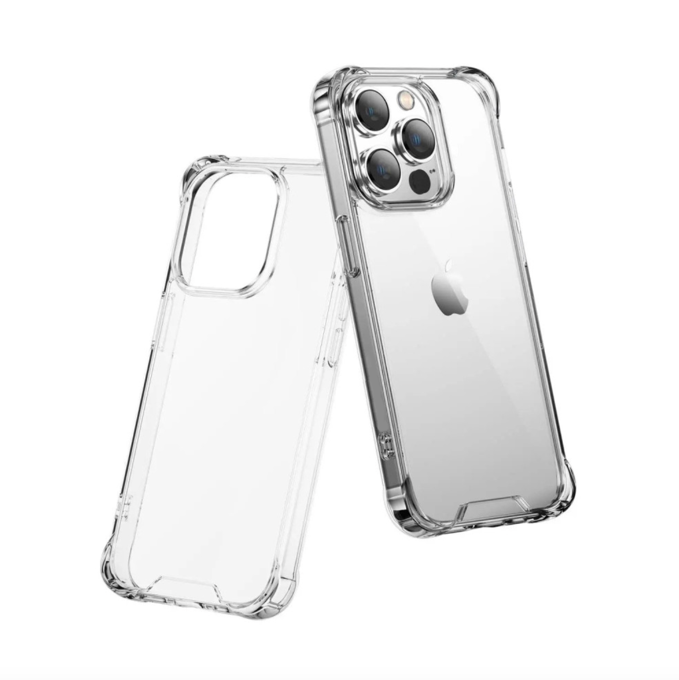 Carcasa transparente borde color iPhone 15 Pro