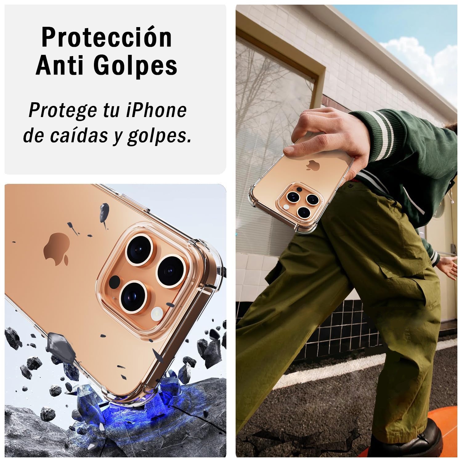 Carcasa Antigolpe Esquinas Reforzadas iPhone 16 Pro Max
