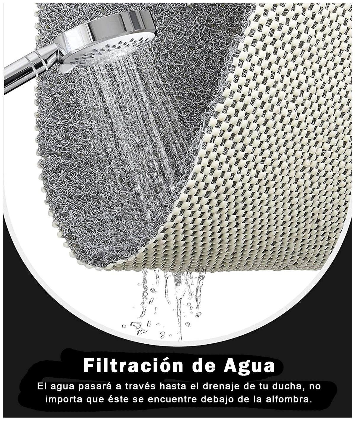 Alfombra Antideslizante de Baño PVC 60x40 cm – Decopro