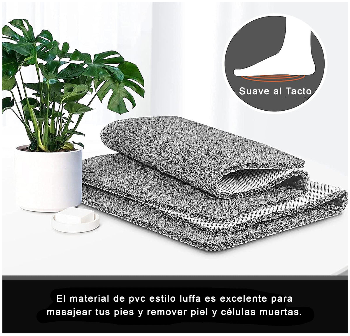 Alfombra Antideslizante de Baño PVC 60x40 cm – Decopro