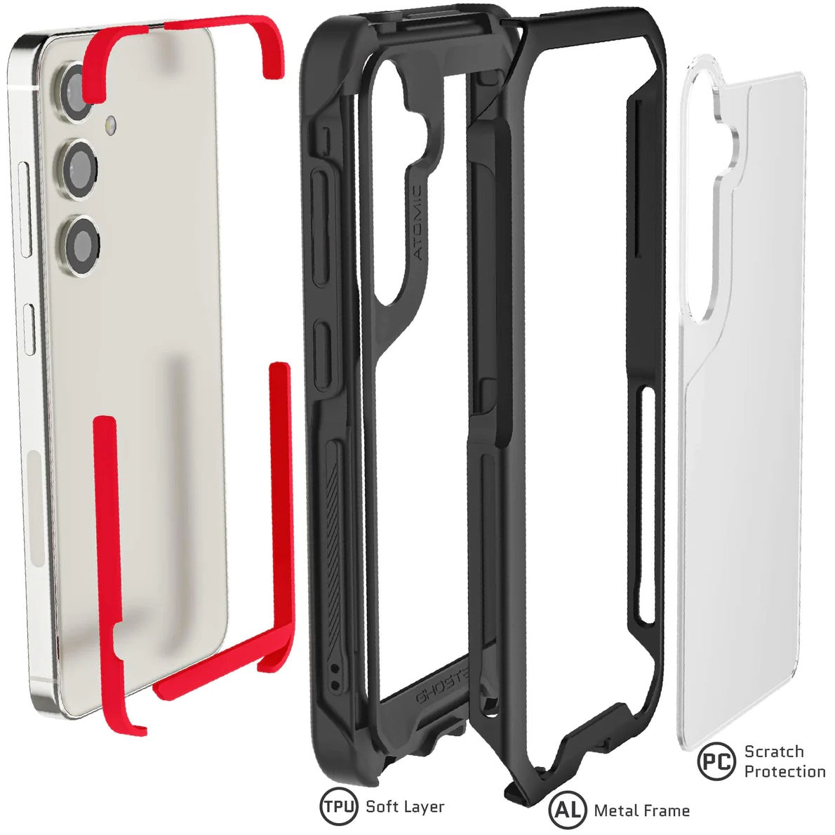 Carcasa Ghostek Atomic Slim De Aluminio Samsung S24