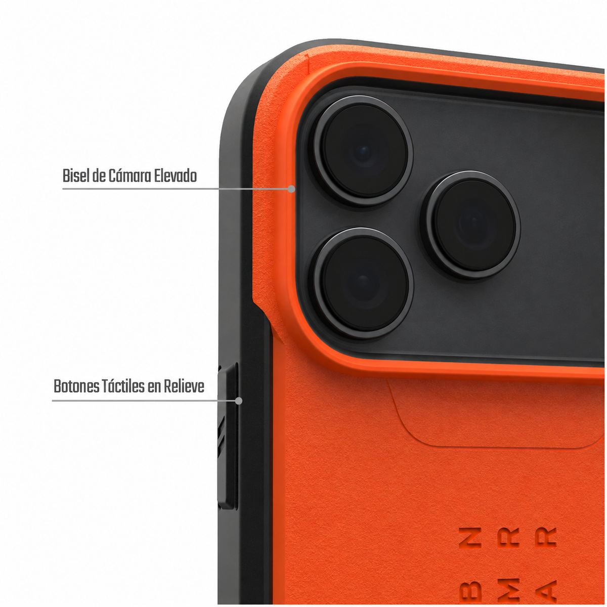 Carcasa / Funda Rugged Proteccion Profesional Para iPhone 18 Pro - Marca Uag Modelo Civilian Compatible Con Magsafe - Naranja