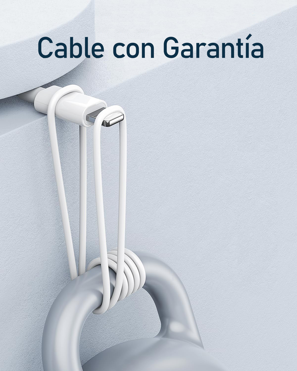 Cable USB a Lightning Certificado MFi — Carga y Datos 2 Metros