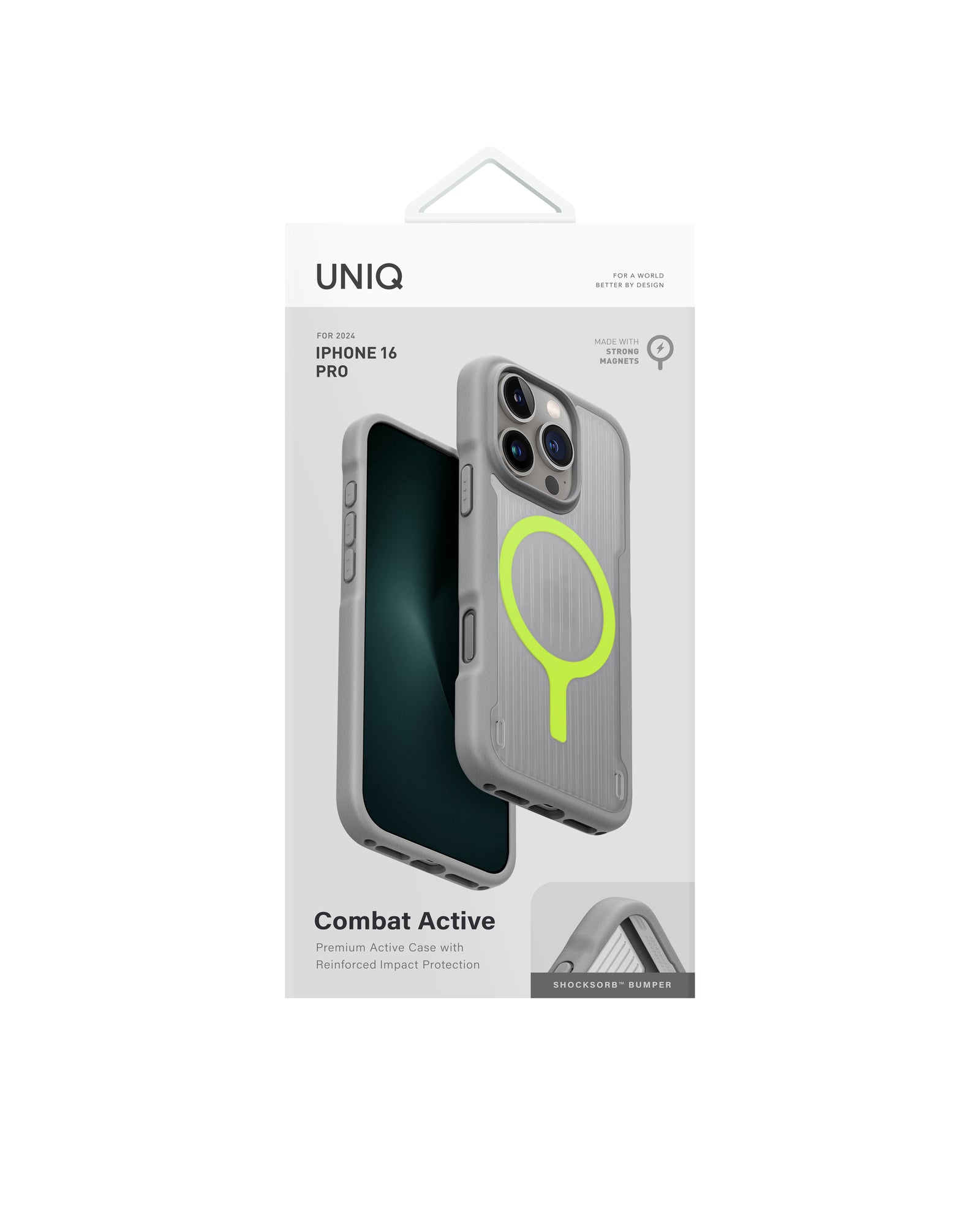 Carcasa Uniq Combat Active Magsafe iPhone 16 Pro - Gris