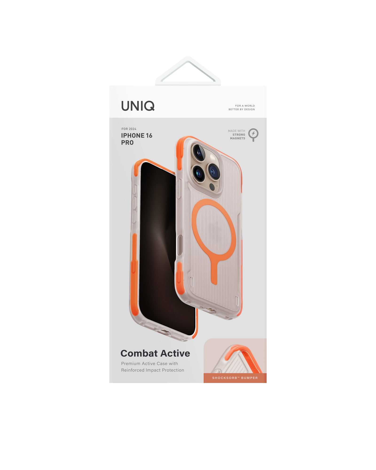 Carcasa Uniq Combat Active Magsafe iPhone 16 Pro - Naranja