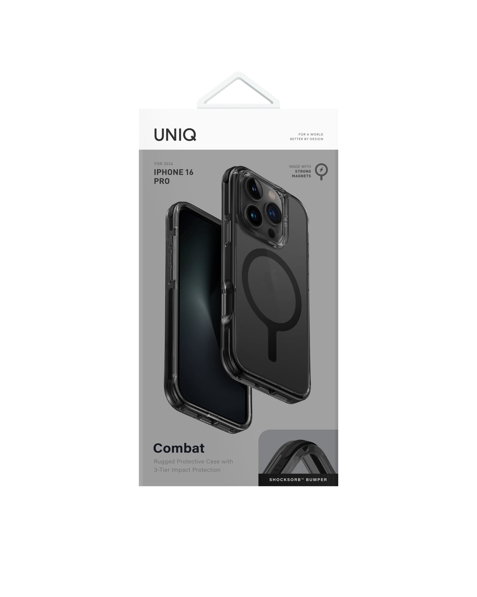 Carcasa Uniq Combat Magsafe iPhone 16 Pro - Negra