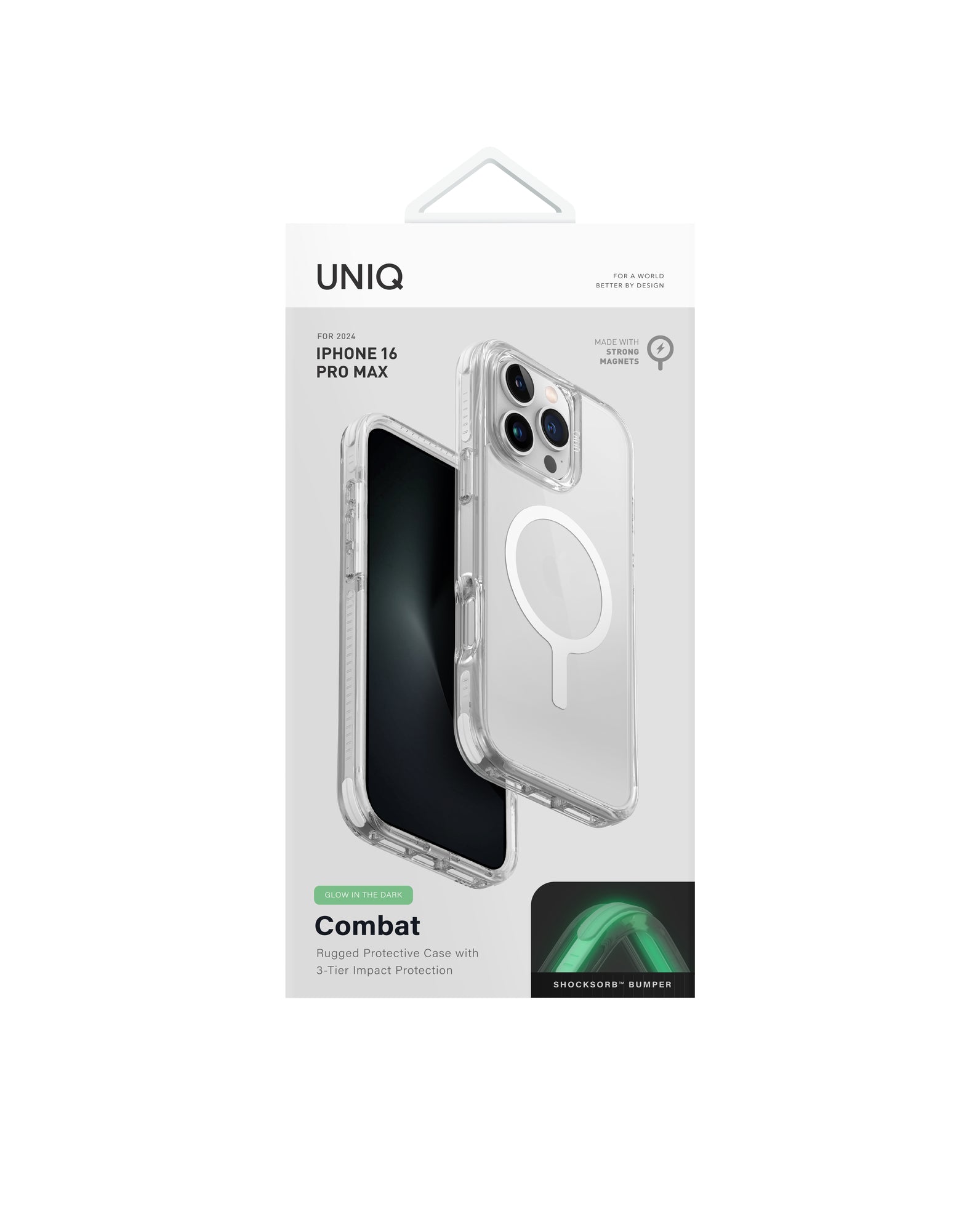Carcasa Uniq Combat Luminous Magsafe iPhone 16 Pro Max