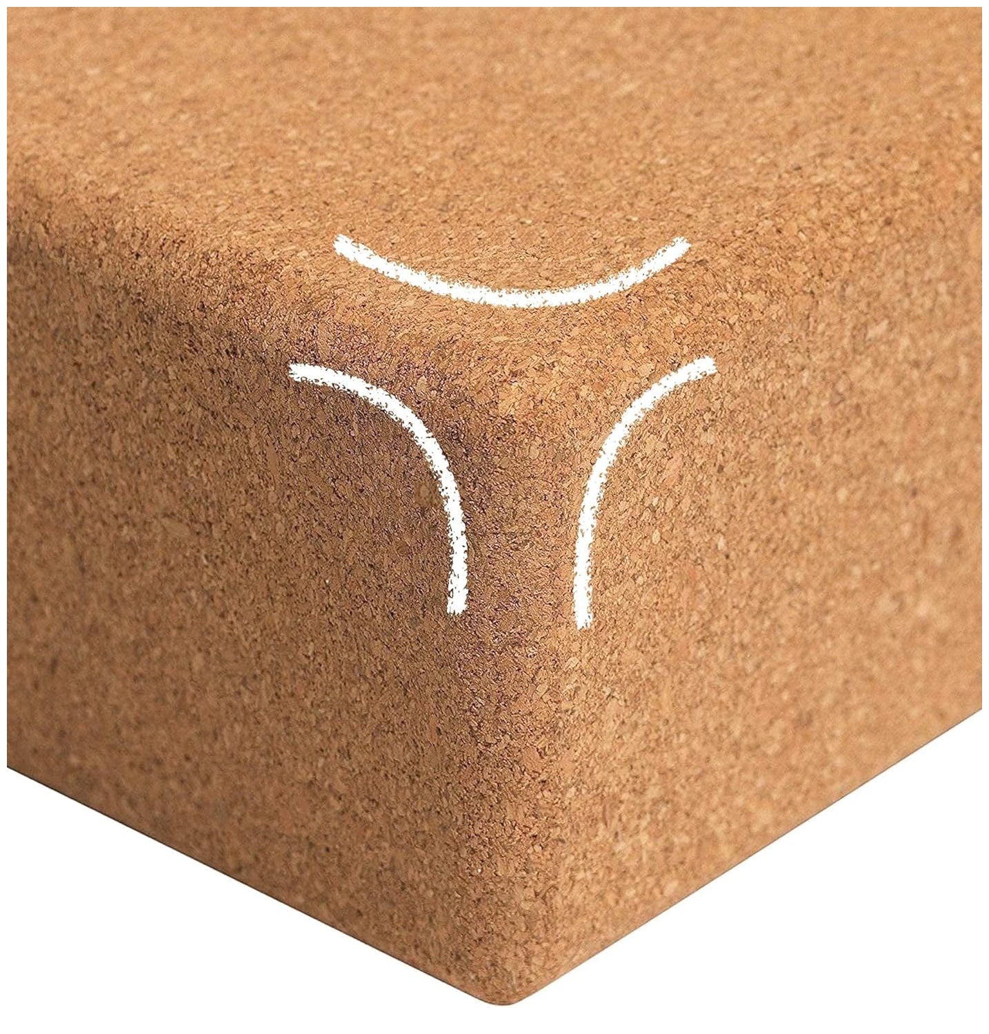 Bloque / Cubo de Yoga en Corcho Natural – Antideslizante, Resistente y Ecológico – Ideal para Yoga, Pilates, Meditación y Estiramientos