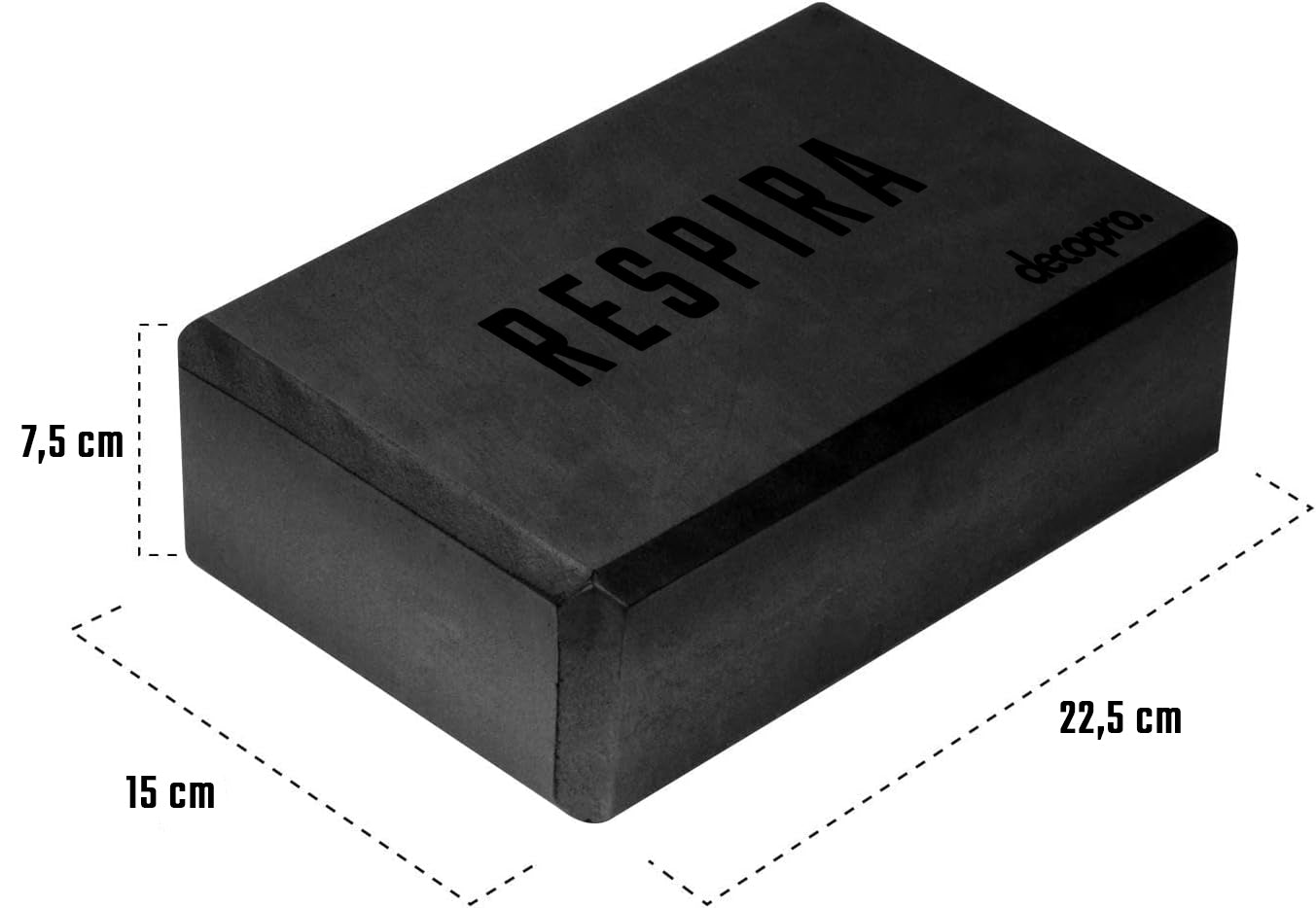 Bloque / Cubo de Yoga – Espuma EVA sin Látex, Antideslizante y Ligero con Bordes Biselados – Ideal para Yoga, Pilates, Meditación y Estiramientos