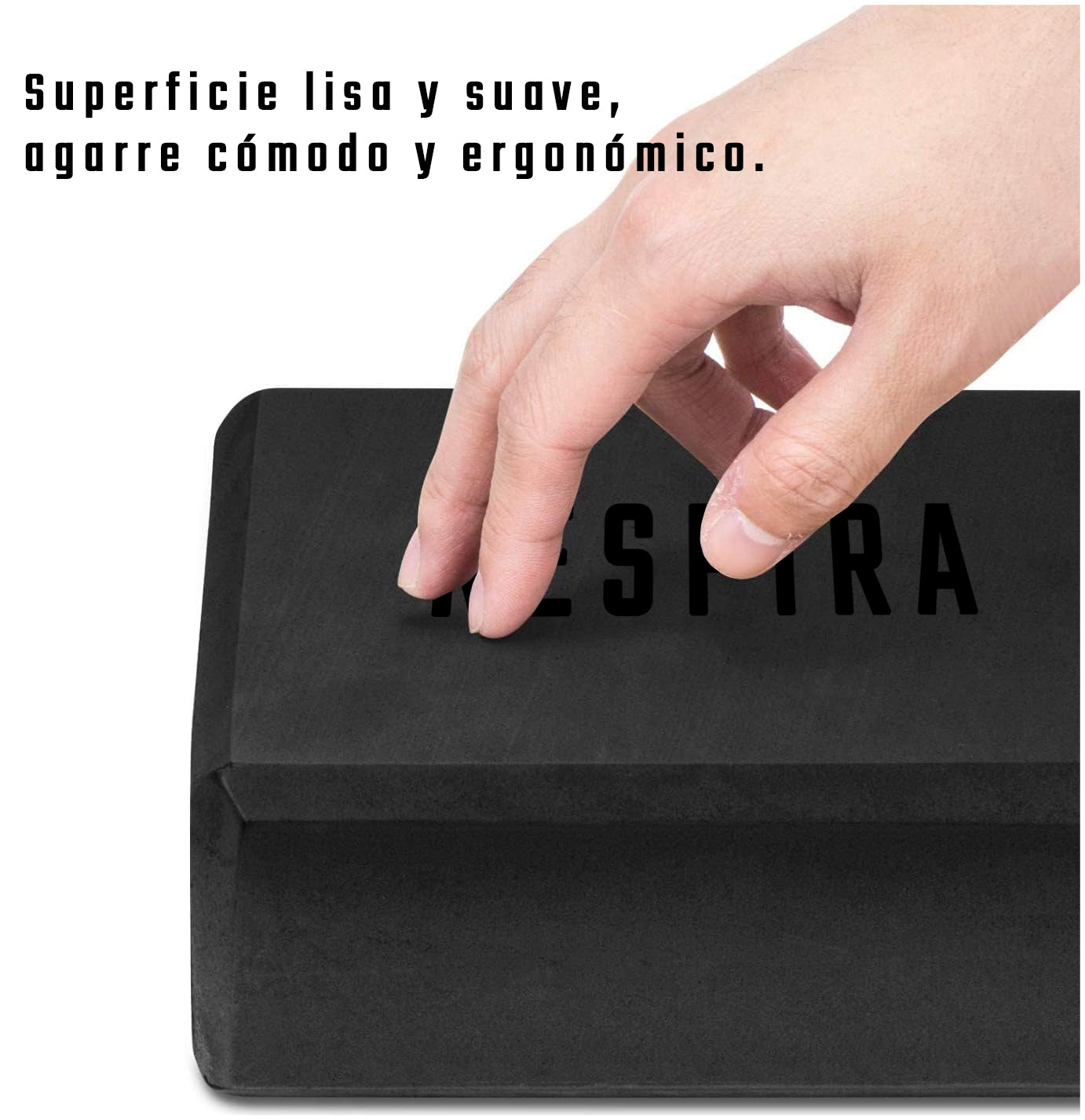 Bloque / Cubo de Yoga – Espuma EVA sin Látex, Antideslizante y Ligero con Bordes Biselados – Ideal para Yoga, Pilates, Meditación y Estiramientos