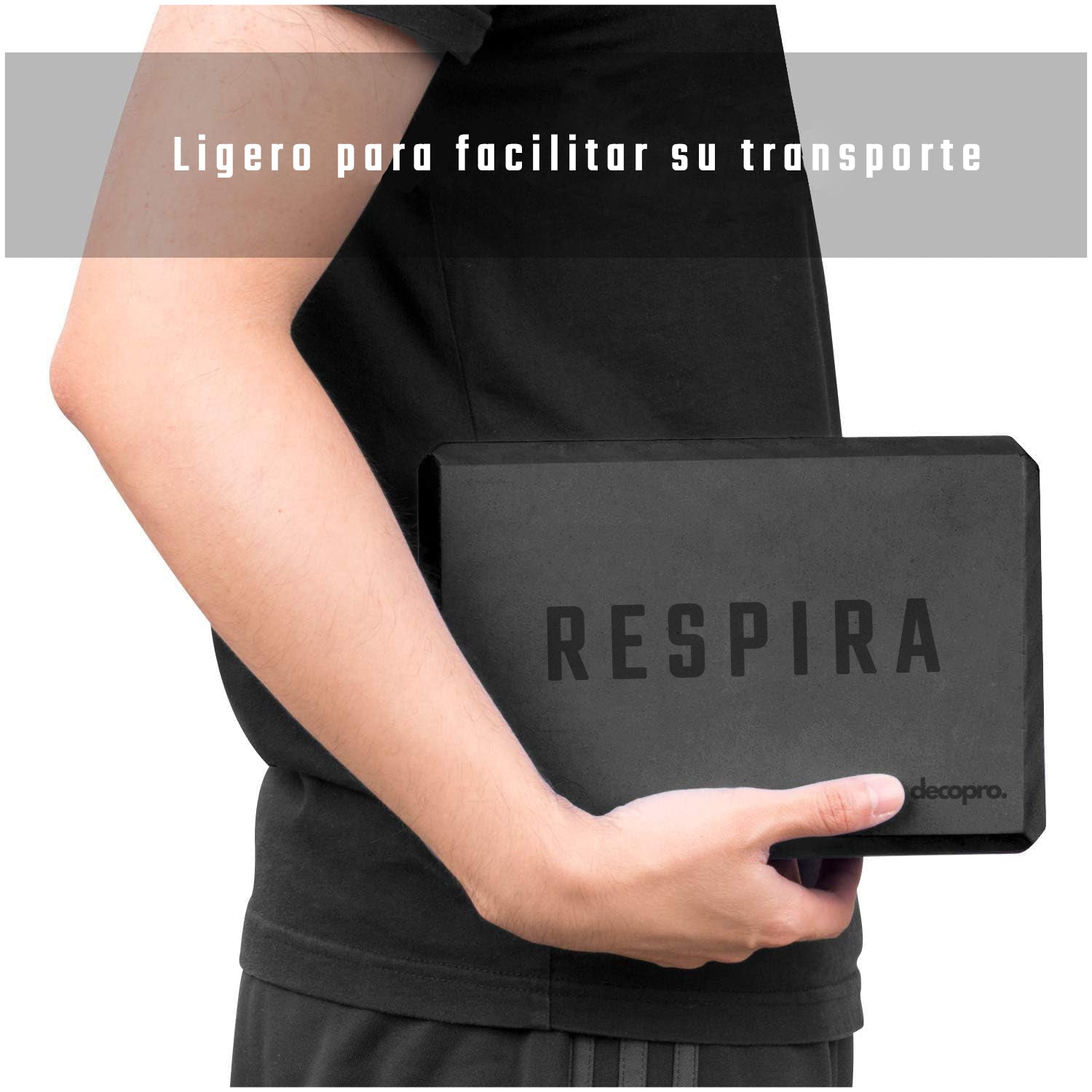 Bloque / Cubo de Yoga – Espuma EVA sin Látex, Antideslizante y Ligero con Bordes Biselados – Ideal para Yoga, Pilates, Meditación y Estiramientos