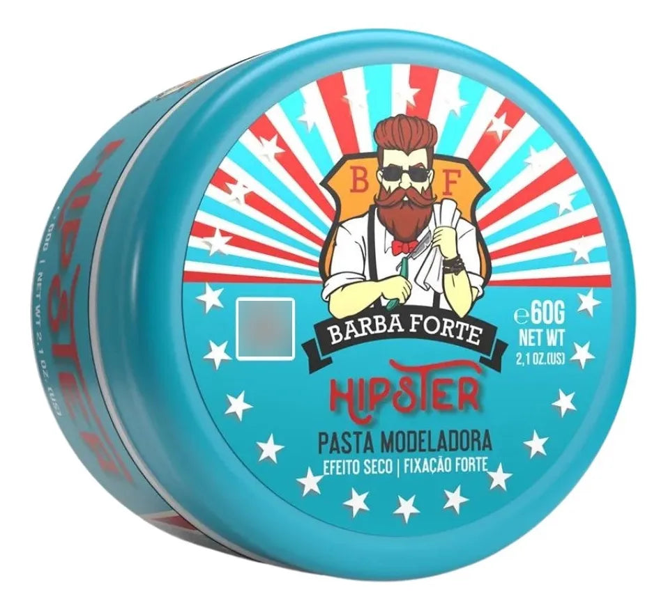 Pomada / Cera para Cabello y Barba Matte / 60g Fijación Alta Acabado Seco / Sin Brillo / Barba Forte