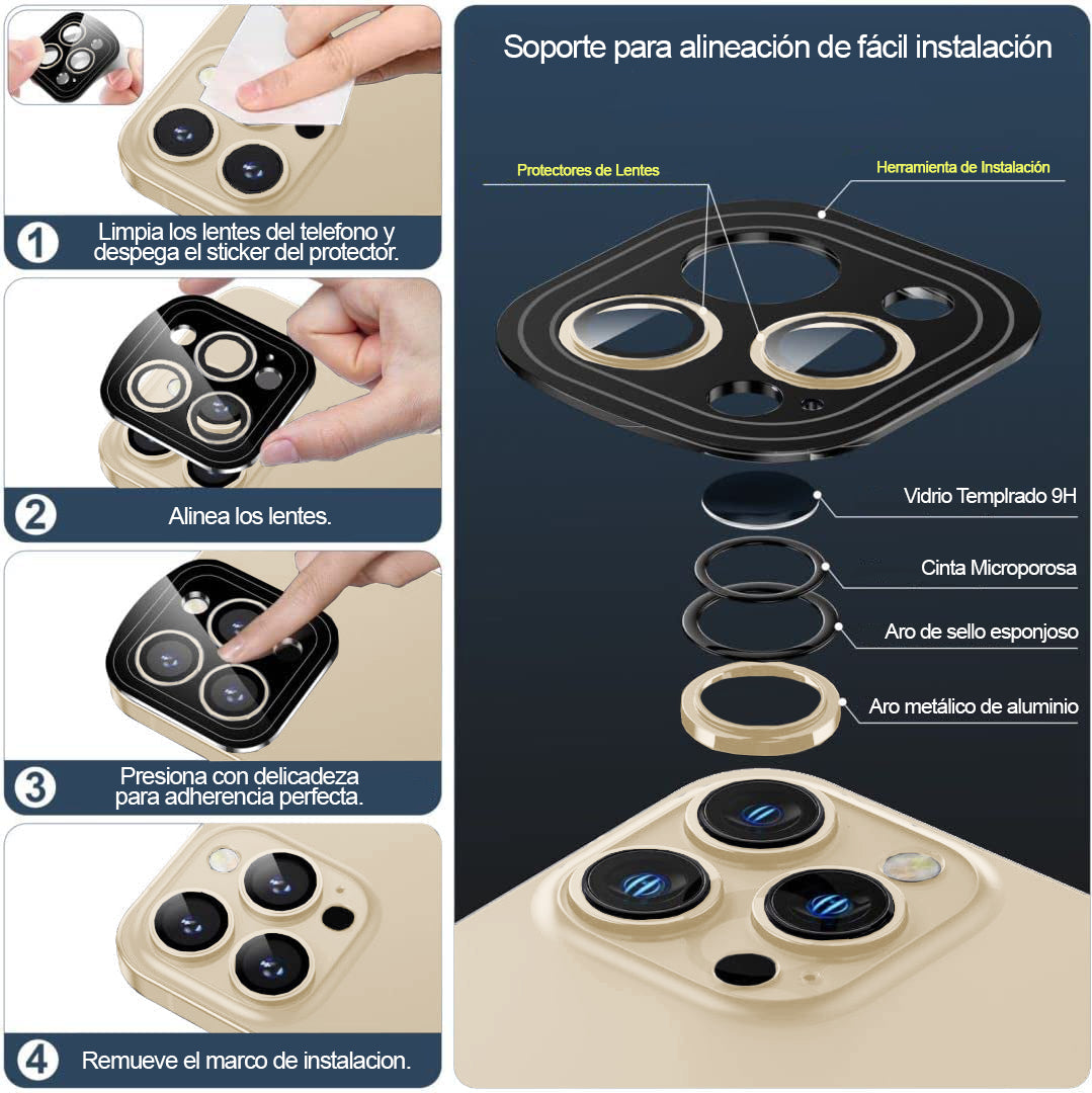 Protector Lente Cámara iPhone 16 Pro / 16 Pro Max