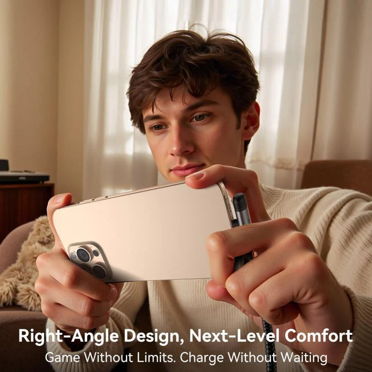 Cable Gamer Joyroom Tipo - C a Lightning 60W 1.2 metros EnjoyX Series 90° – Carga Rápida y Datos