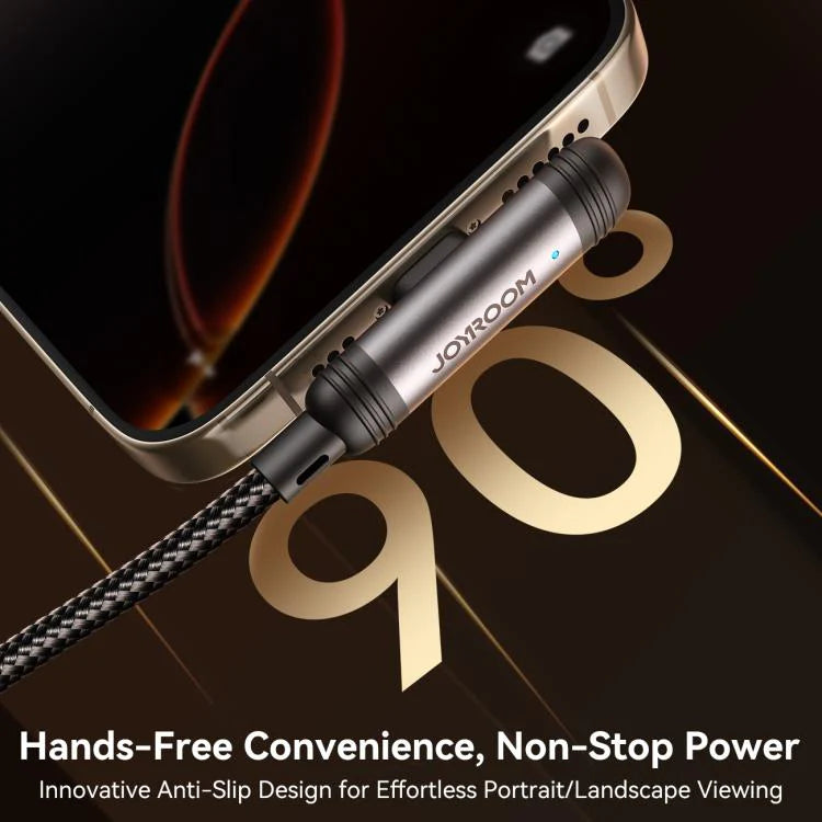 Cable Gamer Joyroom Tipo - C a Lightning 60W 1.2 metros EnjoyX Series 90° – Carga Rápida y Datos