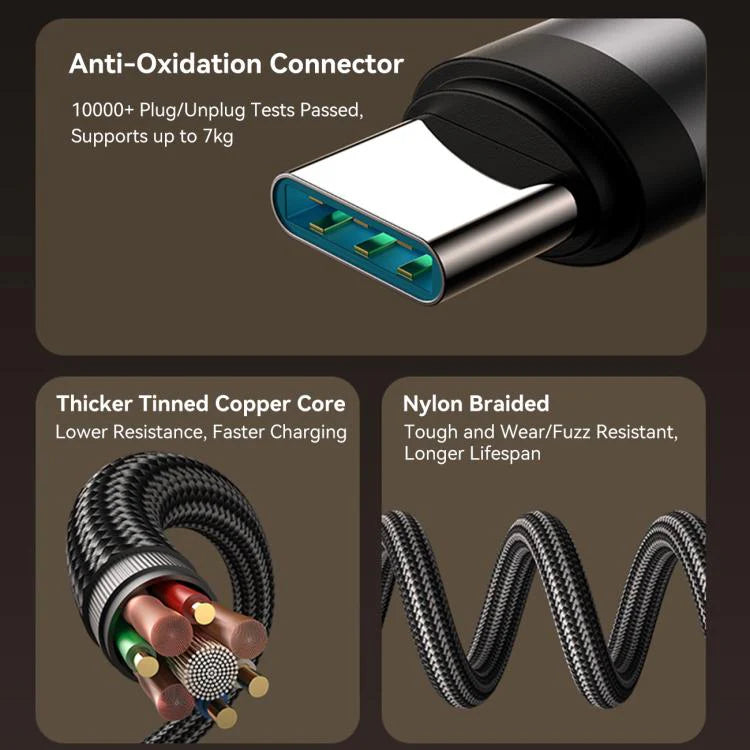 Cable Gamer Joyroom Tipo - C a Lightning 60W 1.2 metros EnjoyX Series 90° – Carga Rápida y Datos