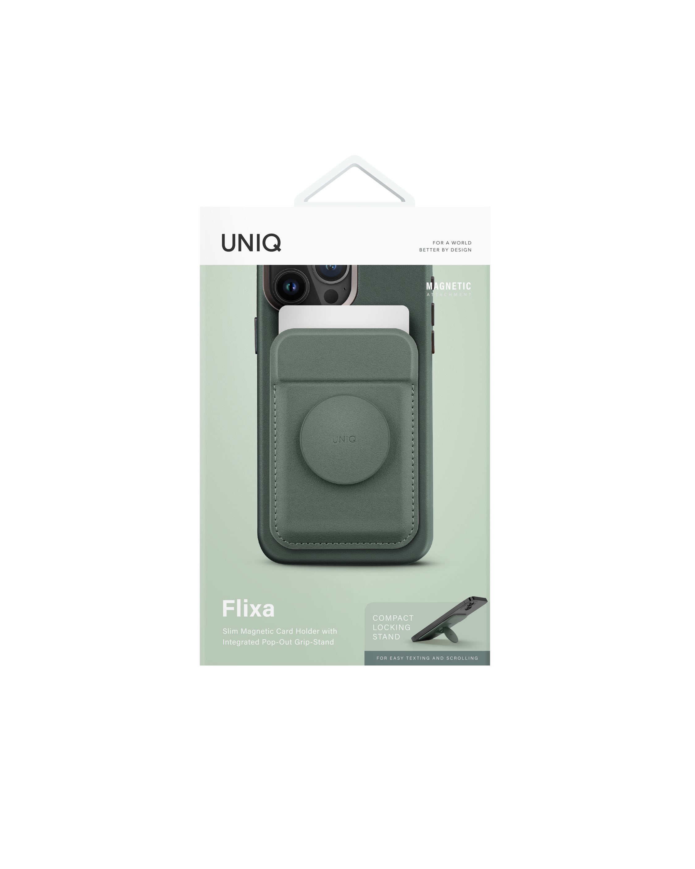 Tarjetero Magsafe + Agarre Pop Uniq Flixa