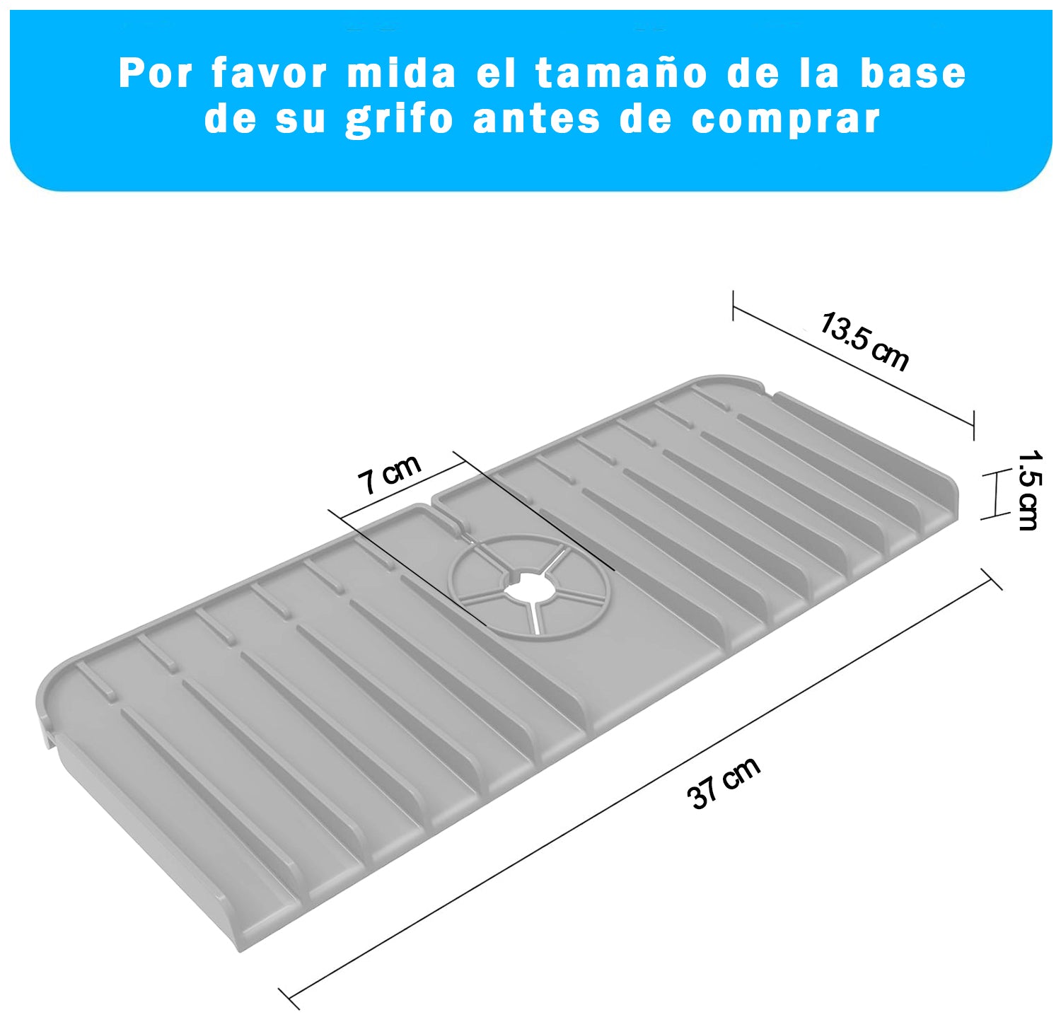 Protector Silicona Escurridor Grifo Lavaplatos Loza Cocina