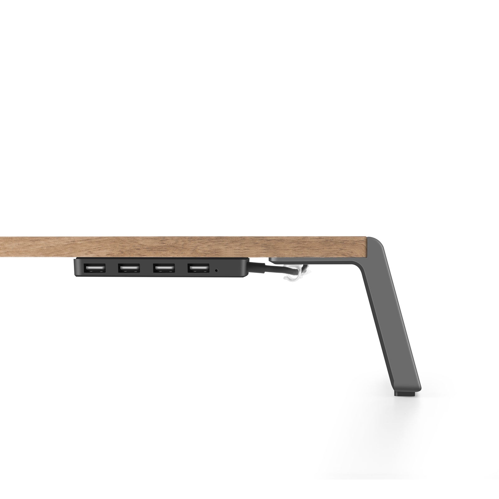 Soporte y Elevador de Monitor para Escritorio con Puertos USB – Conector USB A al Computador
