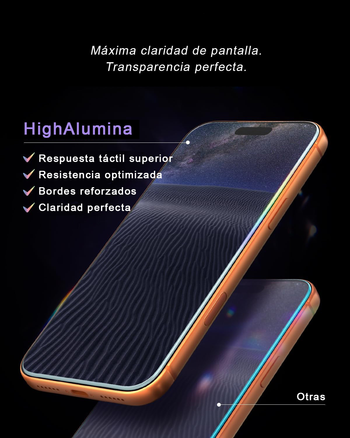 Lámina de Vidrio Templado High-Alumina 2.5D para iPhone Air – Transparente 9H | Cellbox