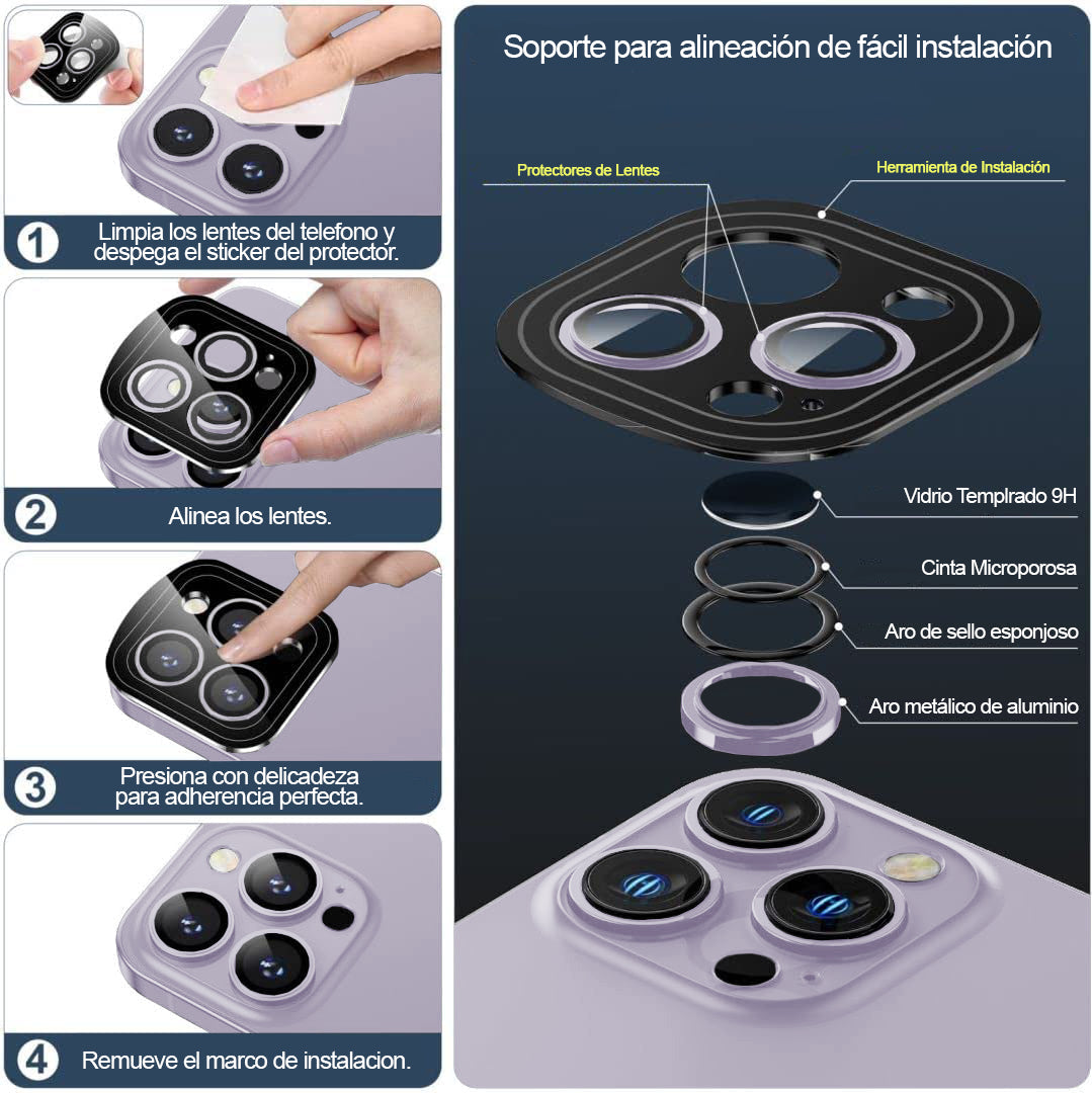 Protector Lente Cámara iPhone 15 Pro / 15 Pro Max