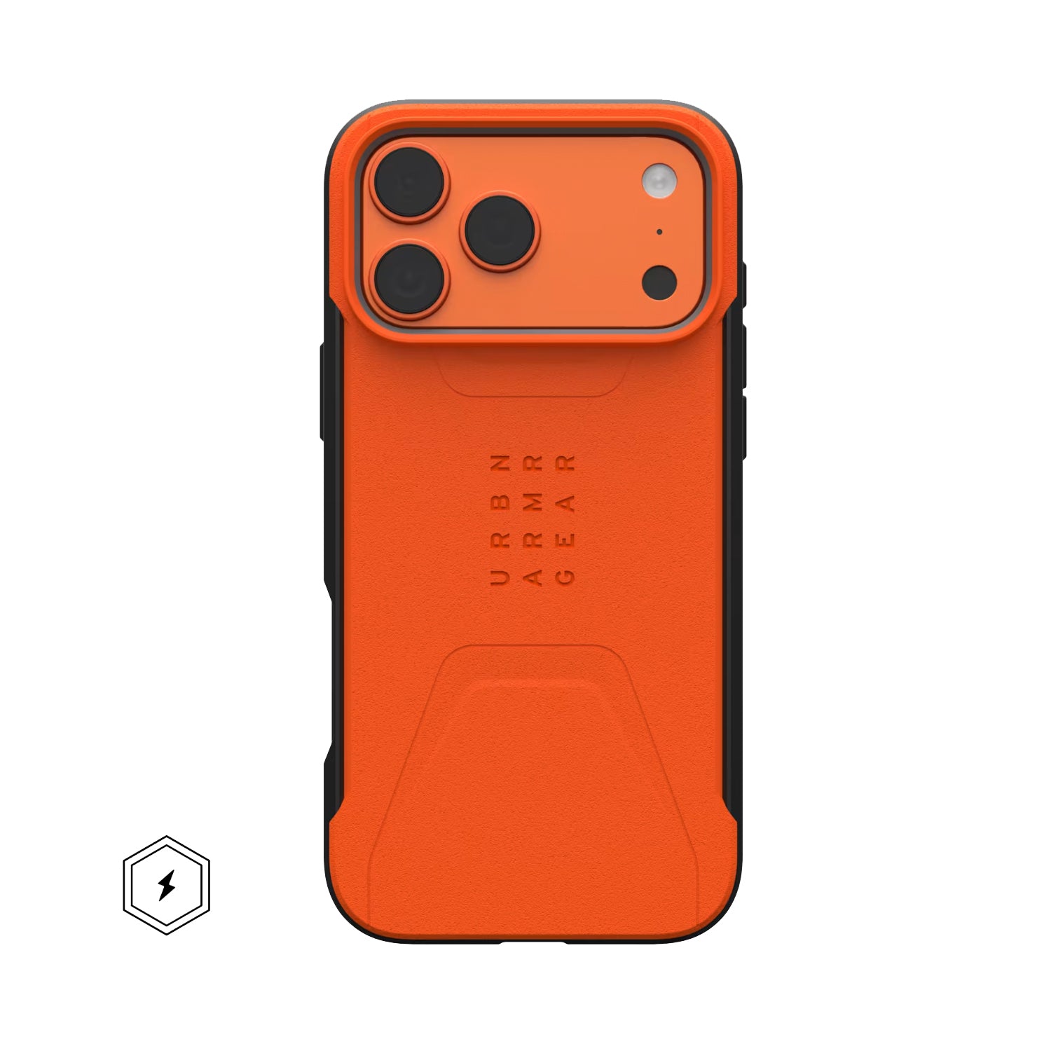 Carcasa / Funda Rugged Proteccion Profesional Para iPhone 17 Pro Max - Marca Uag Modelo Civilian Compatible Con Magsafe - Naranja