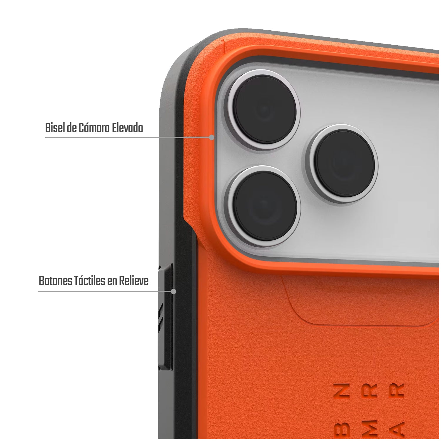 Carcasa / Funda Rugged Proteccion Profesional Para iPhone 17 Pro - Marca Uag Modelo Civilian Compatible Con Magsafe - Naranja