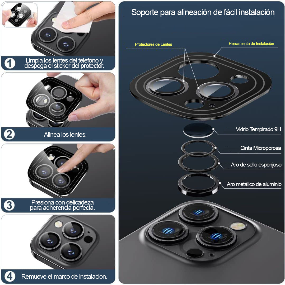 Protector Lente Cámara iPhone 15 Pro / 15 Pro Max
