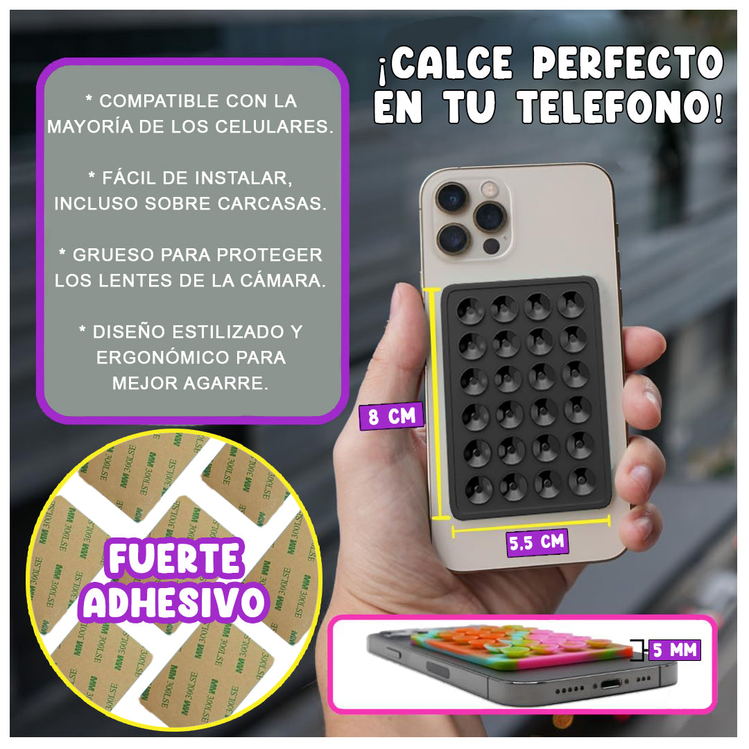 Soporte De Silicona Ventosa Para Carcasa / Celular