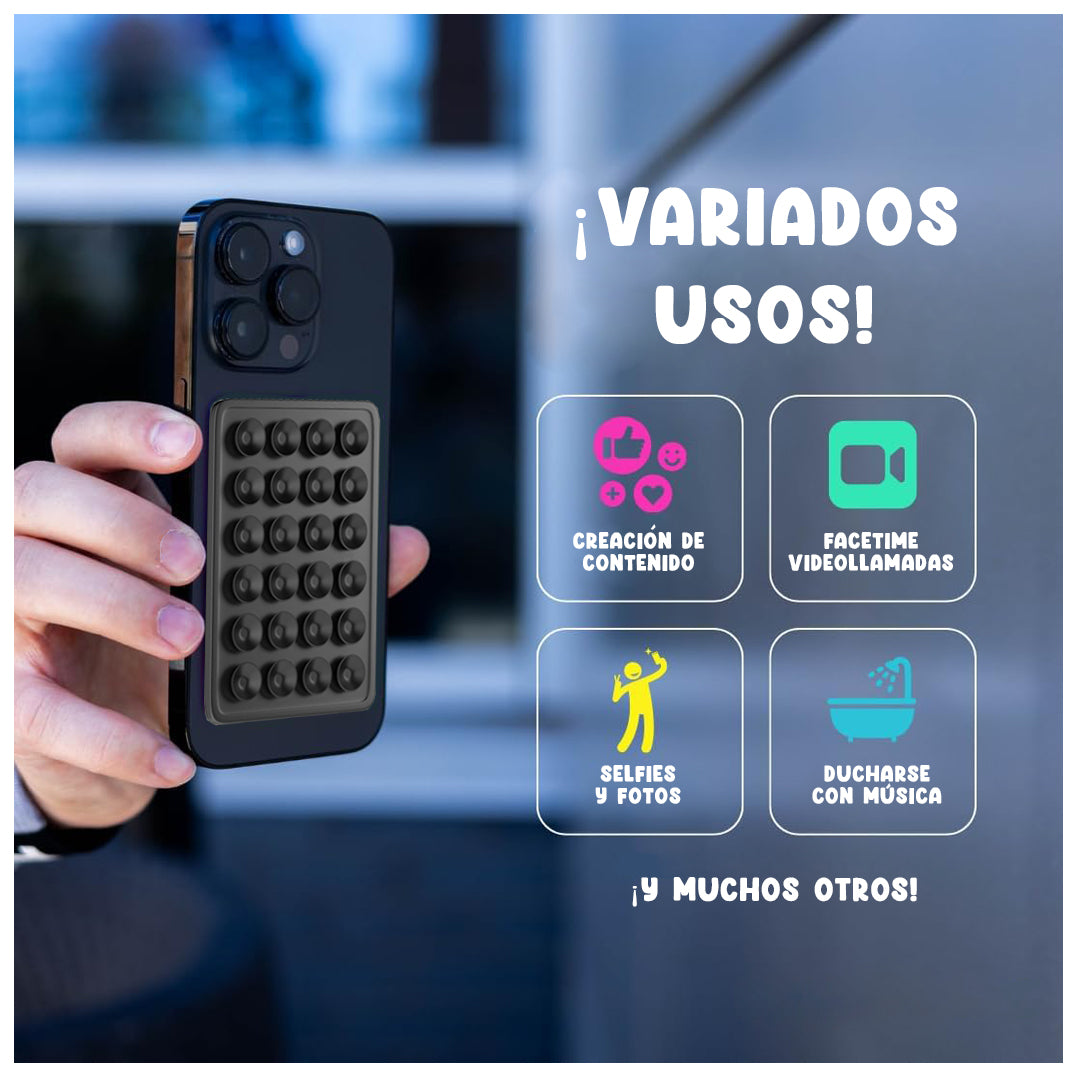 Soporte De Silicona Ventosa Para Carcasa / Celular