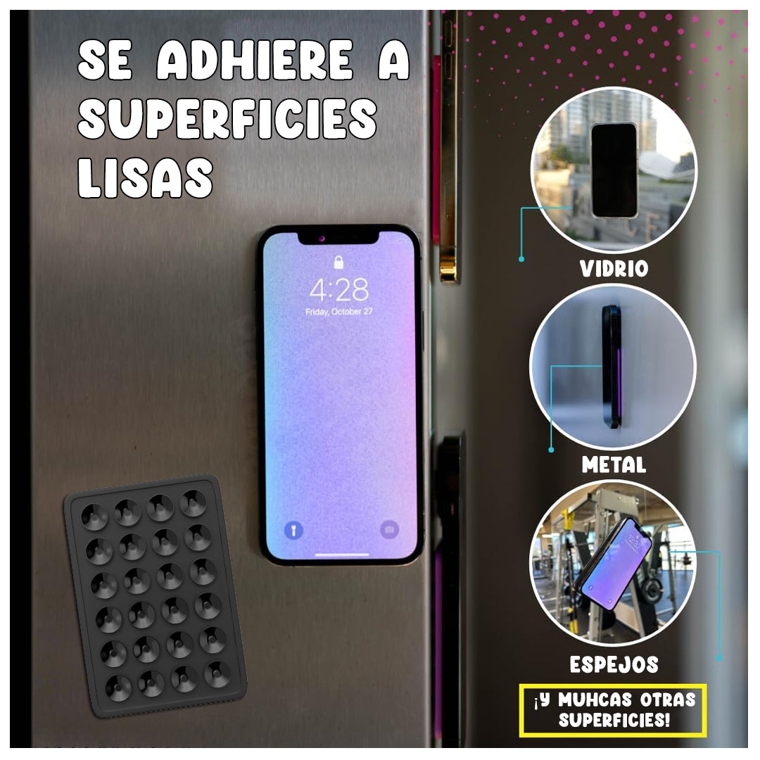Soporte De Silicona Ventosa Para Carcasa / Celular
