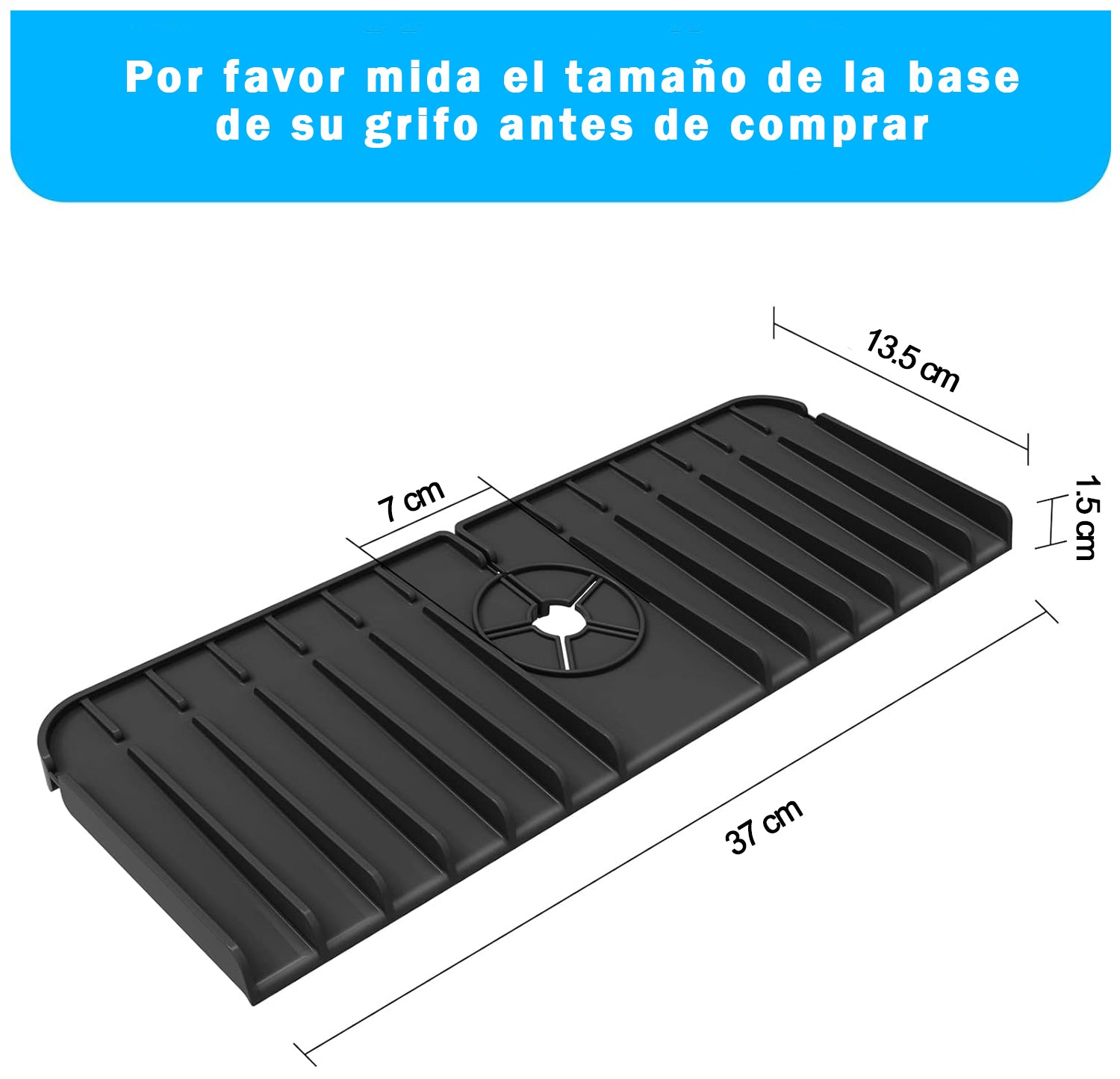 Protector Silicona Escurridor Grifo Lavaplatos Loza Cocina