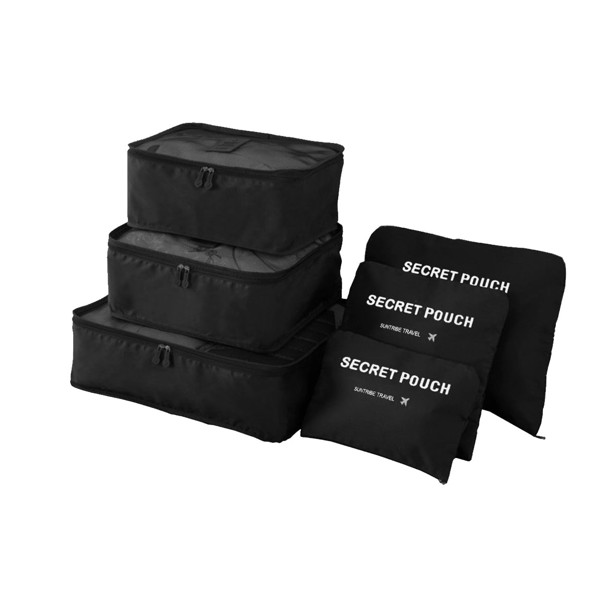 Kit de 6 Bolsas de Viaje - Organización Eficiente para Tus Pertenencias