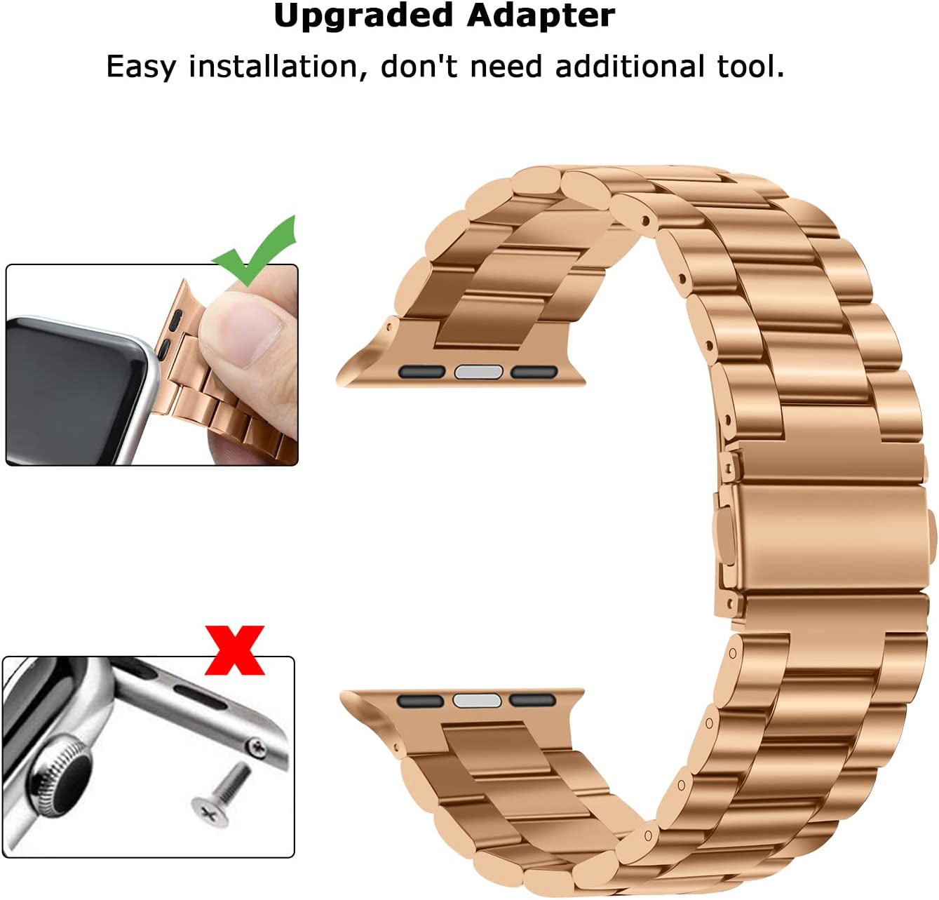 Correa Acero Inoxidable Apple Watch